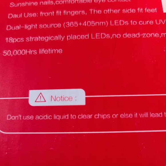 SUNVU  SUNSHINE  NAILS -2 - 1 LED/UV LAMP - SUN9C- 24 W POWER -GEL CURING (PINK) - Picture 13 of 15